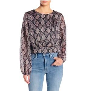 19 Cooper Snake Print Blouse